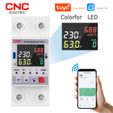 CNC YC7VA-WIFI KWH 63A WIFI Protector With Voltage Current and Leakage protection Mini 10in1